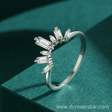 925 Sterling Silver Ring Trendy Gold Plated Rings